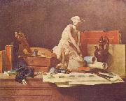 Jean Simeon Chardin Die Attribute der Kunste und die Belohnungen, die ihnen gewahrt werden oil on canvas